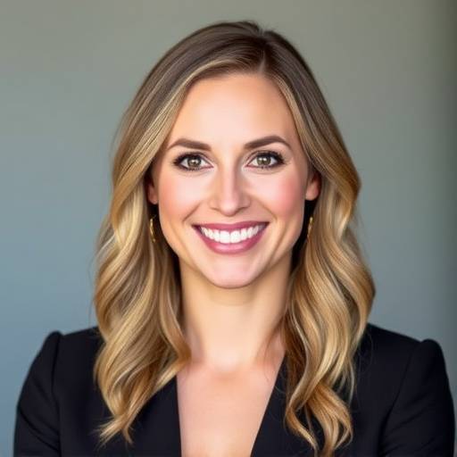 Professional headshot of Emily Carter, the CEO of Aurora Design Studio